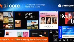 AI Core - AI Startup & Technology WordPress Theme